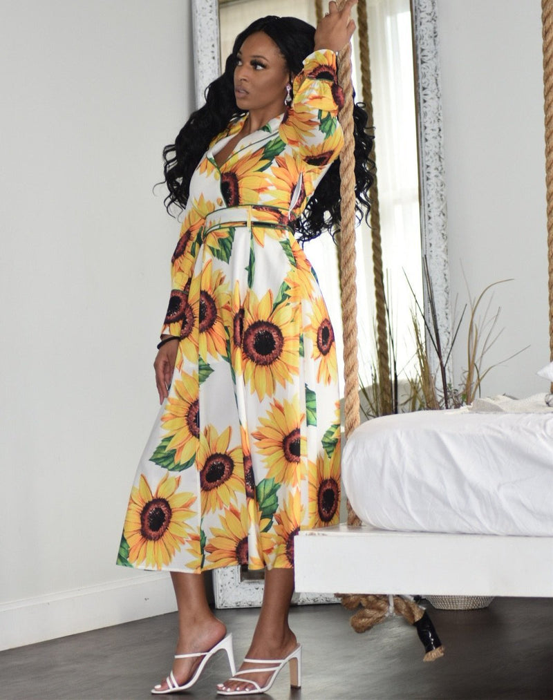 Sunflower Luxe Midi Dress