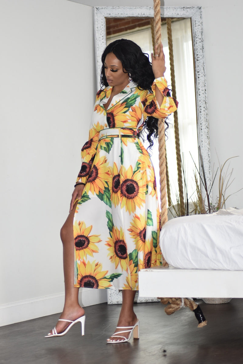 Sunflower Luxe Midi Dress