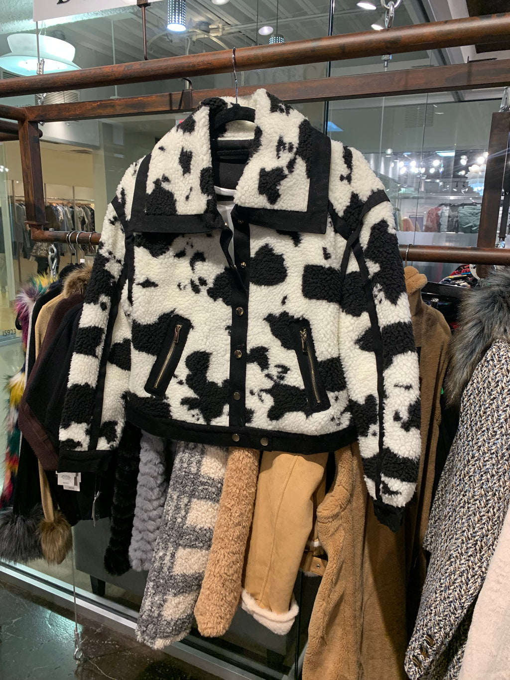LUXE COW PRINT JACKET (PREORDER)