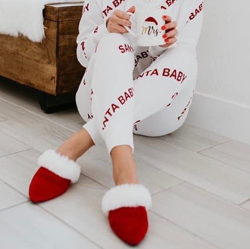 Mrs. Claus Slippers
