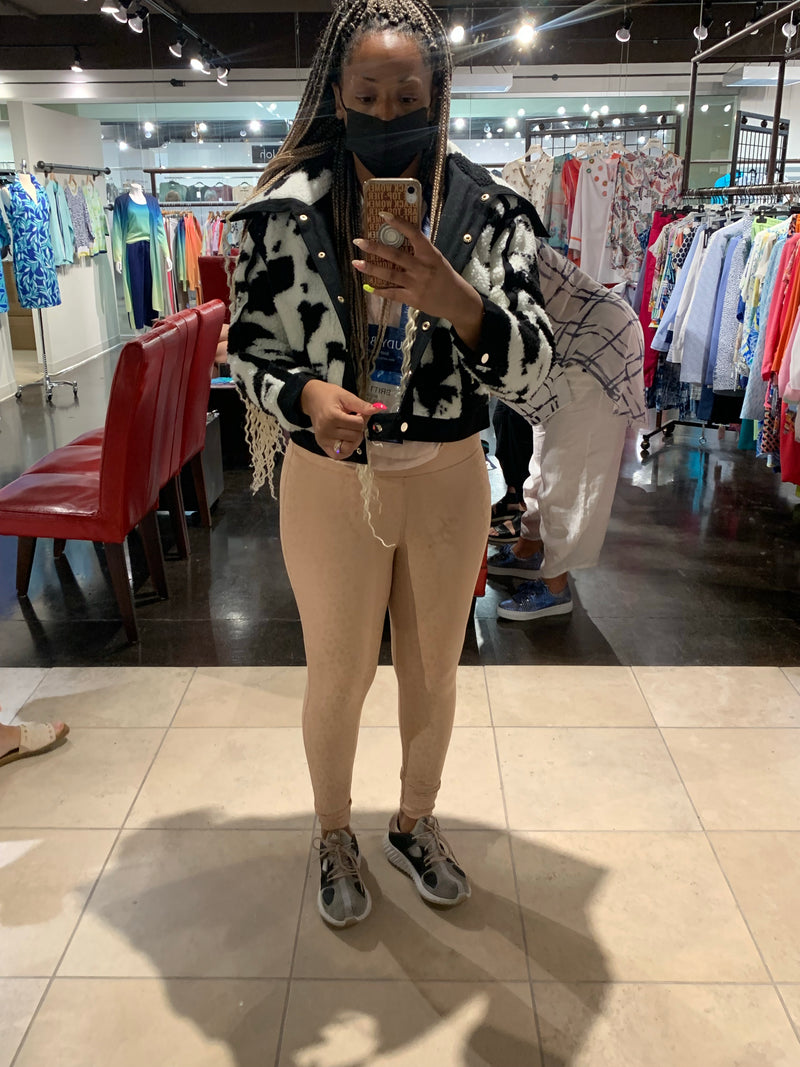 LUXE COW PRINT JACKET (PREORDER)
